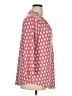 JM Collection Hearts Pink 3/4 Sleeve Blouse Size XL - photo 4