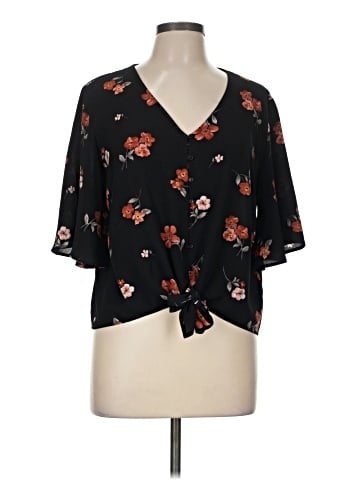 Lush 3/4 Sleeve Blouse (view 1)
