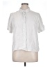 Rafaella White Short Sleeve Blouse Size XL - photo 1