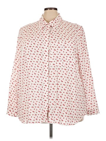 Lane Bryant 3/4 Sleeve Button-Down Shirt (view 1)