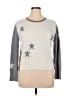 Vigoss 100% Acrylic Stars Silver Pullover Sweater Size XL - photo 1