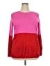 Apt. 9 Color Block Pink Pullover Sweater Size XXL - photo 1