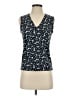 DKNY 100% Polyester Blue Sleeveless Blouse Size S - photo 1