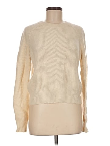 Aqua Cashmere Pullover Sweater (view 1)
