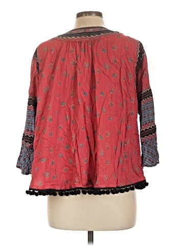 Free People 3/4 Sleeve Blouse (view 2)