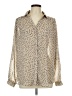 Hayden 100% Polyester Polka Dots Ivory Long Sleeve Blouse Size L - photo 1
