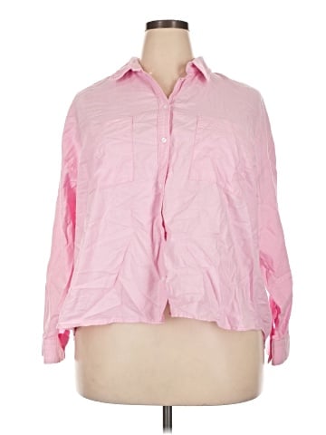 Old Navy 3/4 Sleeve Button-Down Shirt (view 1)