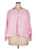 Old Navy 100% Cotton Pink 3/4 Sleeve Button-Down Shirt Size 2X - photo 1