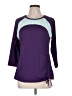 lucy Purple 3/4 Sleeve Top Size 10 - photo 1