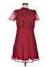 Ann Taylor LOFT 100% Polyester Tweed Red Casual Dress Size 8 Petite - photo 1