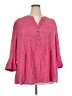 Cocomo Pink 3/4 Sleeve Blouse Size 3X - photo 1