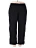 AGB Solid Black Casual Pants Size 2X - photo 1