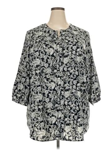 Cj Banks 3/4 Sleeve Blouse (view 1)