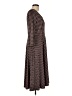 Max Studio Houndstooth Brown Casual Dress Size L - photo 4