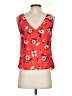 Rebecca Taylor Red Sleeveless Blouse Size S - photo 2