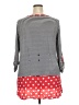Comme Toi Red 3/4 Sleeve Top Size 2X - photo 2