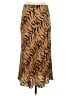 Madewell 100% Silk Animal Print Brown Silk Skirt Size S (estimated) - photo 2