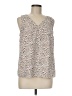 Nine West 100% Polyester Silver Sleeveless Blouse Size M - photo 1