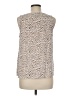 Nine West 100% Polyester Silver Sleeveless Blouse Size M - photo 2