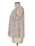 Nine West 100% Polyester Silver Sleeveless Blouse Size M - photo 5