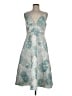 Aidan Mattox Silver Cocktail Dress Size 8 - photo 1