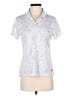 Nike 100% Polyester Stars White Short Sleeve Blouse Size M - photo 1