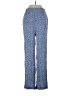 Be Cool 100% Rayon Chevron-herringbone Blue Casual Pants Size S - photo 1