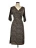 George Animal Print Brown Casual Dress Size L - photo 1