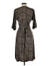 George Animal Print Brown Casual Dress Size L - photo 2