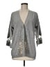 Susan Graver 100% Polyester Gray Cardigan Size M - photo 1