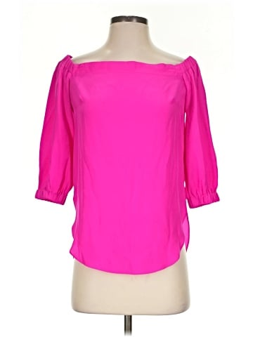Amanda Uprichard 3/4 Sleeve Silk Top (view 1)