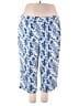 Intro Print Blue Casual Pants Size 24W - photo 1
