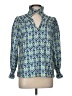 CK Bradley New York 100% Polyester Blue Long Sleeve Blouse Size L - photo 1