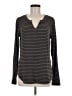 CAbi Gray Long Sleeve Henley Size M - photo 1