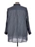 Ulla Popken Stripes Gray 3/4 Sleeve Button-Down Shirt Size 28 - 30 - photo 2
