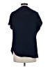 Trina Turk Blue Short Sleeve Blouse Size M - photo 2
