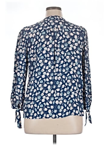 Madewell Tie-Sleeve Button-Down Top in French Floral (view 2)