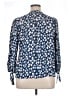 Madewell 100% Viscose Blue 3/4 Sleeve Blouse Size XL - photo 2