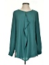 Love 21 100% Polyester Teal Long Sleeve Blouse Size S - photo 1