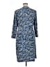 Kasper Print Blue Casual Dress Size XL - photo 2