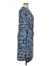 Kasper Print Blue Casual Dress Size XL - photo 4
