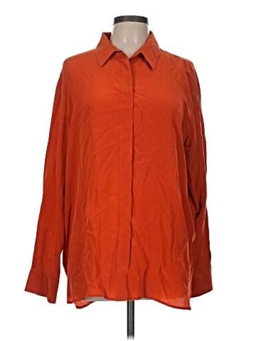 Babaton Long Sleeve Silk Top (view 1)