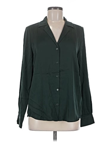 Quince Long Sleeve Silk Top (view 1)