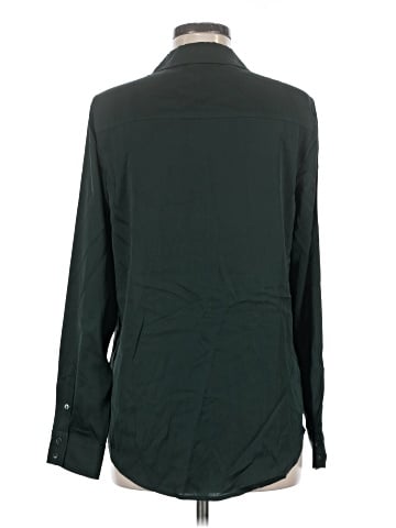 Quince Long Sleeve Silk Top (view 2)