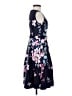 Eliza J 100% Polyester Floral Blue Black Casual Dress Size 0 - photo 4