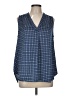 Alfani 100% Polyester Blue Tank Top Size L - photo 1