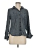 St. John's Bay 100% Cotton Gray Long Sleeve Button-Down Shirt Size M - photo 1