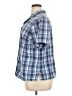 Erika Plaid Blue Short Sleeve Button-Down Shirt Size 1X - photo 5