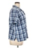Erika Plaid Blue Short Sleeve Button-Down Shirt Size 1X - photo 4