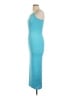 rue21 Solid Teal Casual Dress Size L - photo 5
